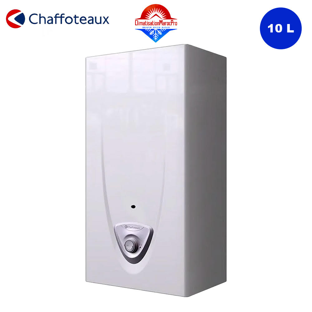 Chauffe-eau à Gaz Chaffoteaux Fluendo 10 L – Économique, compact et performant pour une eau chaude instantanée.