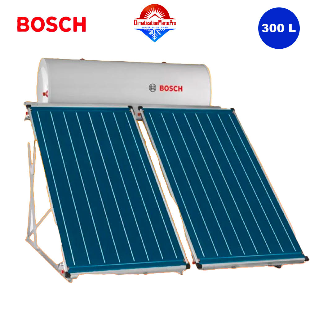 Chauffe-Eau Solaire Bosch 300 L – Solution performante pour une eau chaude abondante et économique.