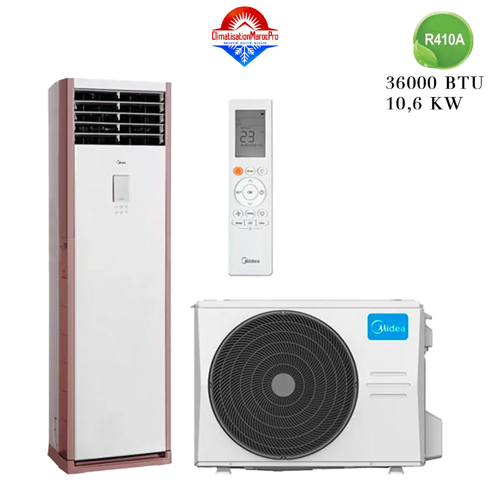 Climatiseur Armoire MIDEA 36000 BTU R410 – Solution de refroidissement performante et écoénergétique.