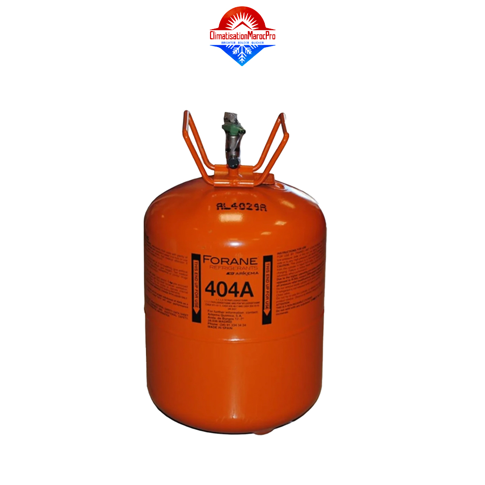 Bouteille de fréon Forane R404A – gaz frigorifique pour froid professionnel avec livraison gratuite au Maroc