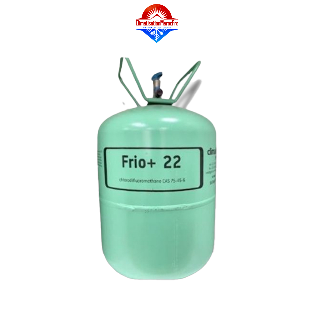 Bouteille de gaz FRIO+ R22 – fluide frigorigène pour systèmes anciens de climatisation, livraison gratuite au Maroc