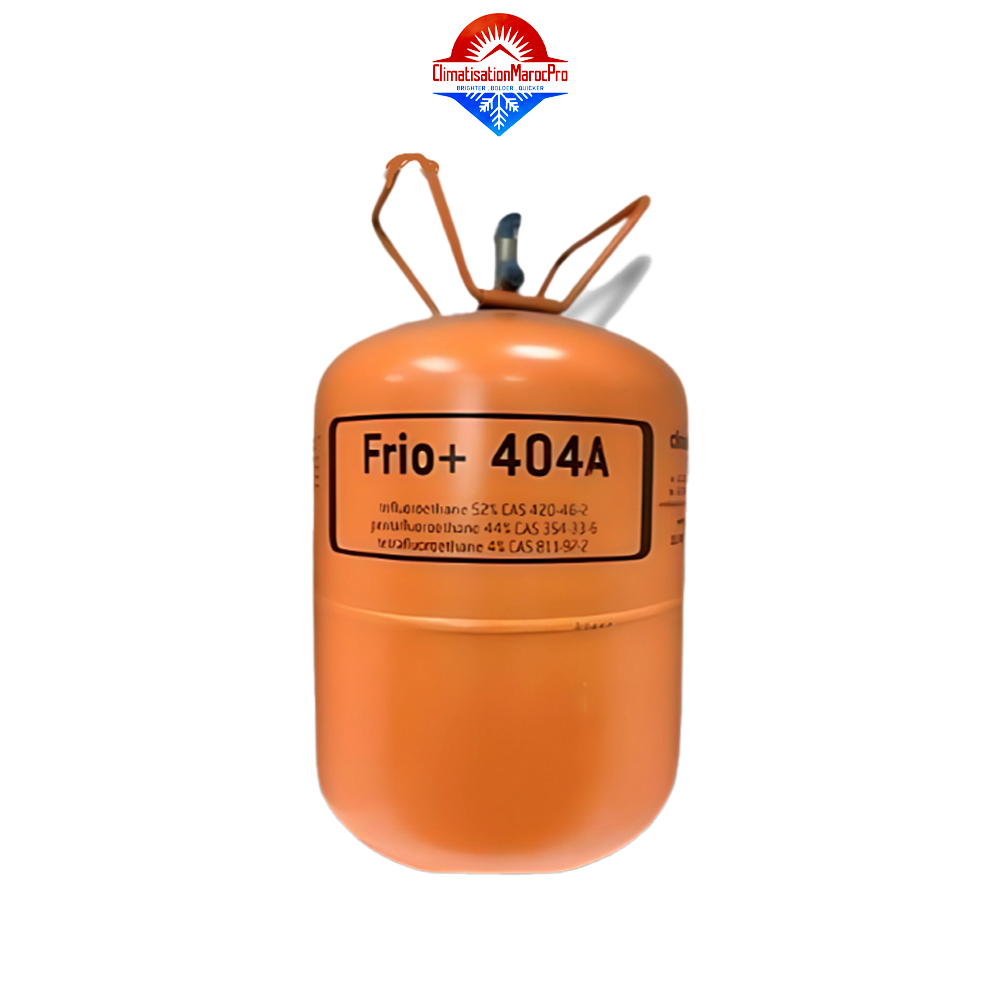 Bouteille de gaz FRIO+ R404A – fluide frigorigène pour congélateur, chambre froide, livré avec garantie partout au Maroc