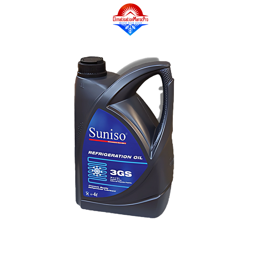 Bidon d’huile frigorifique SUNISO 3GS – huile minérale pour réfrigération et climatisation, compatible R22, avec livraison gratuite au Maroc